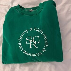 Sport & Rich Green Crewneck